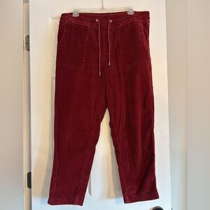 Time and Tru Women's Rich Red Corduroy Pants